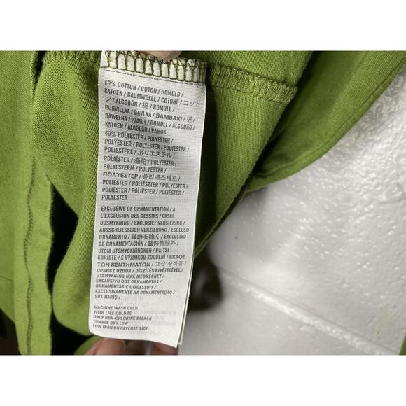 < Y2K Hollister Green V-Neck Long Sleeve Tee > - Picture 3 of 4